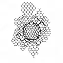 honeycomb tattoo design idea