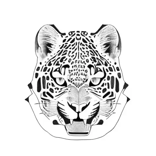 Jungle rainforest jaguar on arm  tattoo design idea