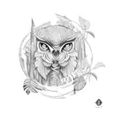 Jungle rainforest  tattoo design idea