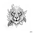 Jungle rainforest  tattoo design idea