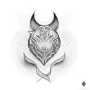 café tattoo design idea