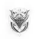 café tattoo design idea