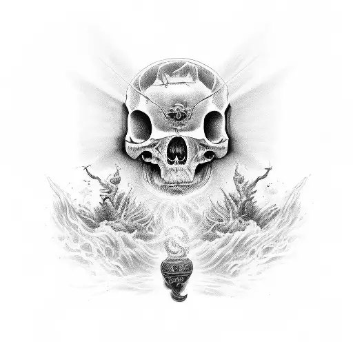 light, mythology, philosophy, death tattoo design idea
