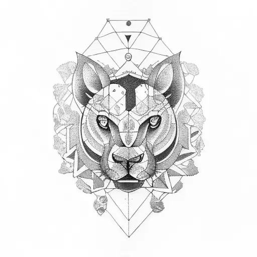 Leo and virgo horoscope tattoo design idea
