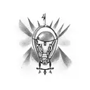 skydiving tattoo design idea