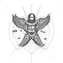 skydiving tattoo design idea