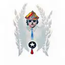 pablo escobar money gun tattoo design idea