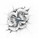 tropical, shaka, waves, floral, butterfly, realistic tattoo design idea