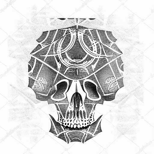 Skull tattoo design idea