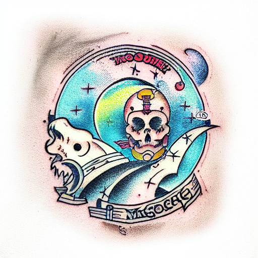 Moon tattoo design idea