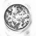 Moon tattoo design idea