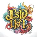 LSD lettering tattoo tattoo design idea