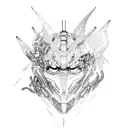 asuka  and Eva 02 tattoo design idea