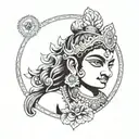murugan vel tattoo design idea