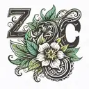 numbers '420' subtly integrated tattoo design idea