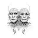  grandparents tattoo design idea