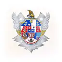 serbia knight eagle honor warrior tattoo design idea