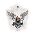 serbia knight eagle honor warrior tattoo design idea