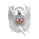 serbia knight eagle honor warrior tattoo design idea