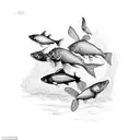 fish flying out of the aquarium tattoo design idea