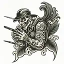 Marlboro cigarettes tattoo design idea