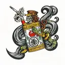 Marlboro cigarettes tattoo design idea