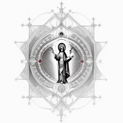 Orthodox Christianity, virgin mary, Jesus, syria  tattoo design idea