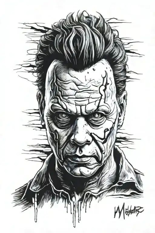 Michael Myers tattoo design idea