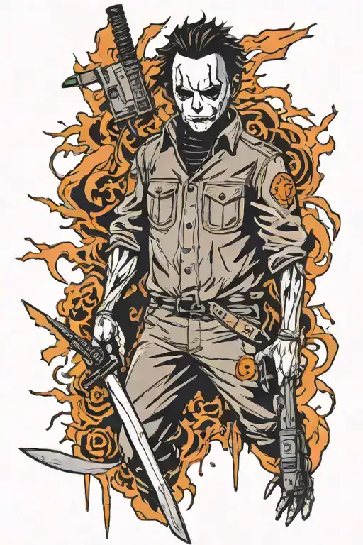 Michael Myers tattoo design idea