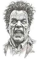 leatherface tattoo design idea