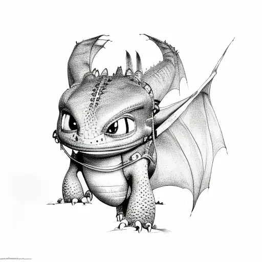 How to train your dragon tattoo design idea