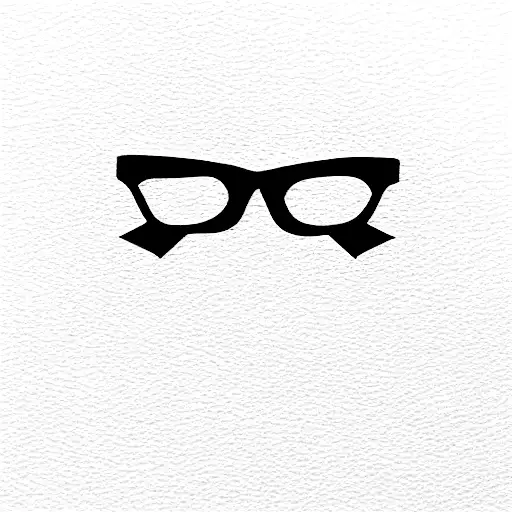 open book with eyeglasses resting on top  tattoo design idea