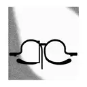 open book with eyeglasses resting on top  tattoo design idea