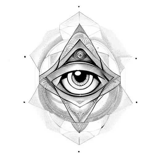Evil Eye, lines, heats, astrology  tattoo design idea