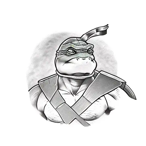 raphael teenage mutant ninja turtles tattoo design idea