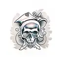 Skull tattoo design idea