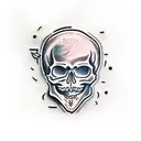 Skull tattoo design idea