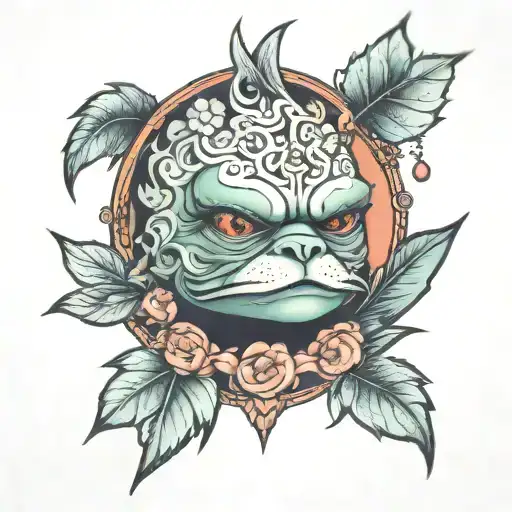 pepe tattoo design idea