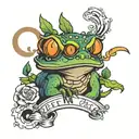 pepe tattoo design idea