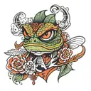 pepe tattoo design idea