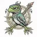 pepe tattoo design idea