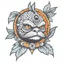 pepe tattoo design idea