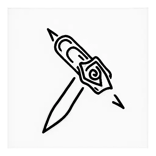 flashlight tattoo design idea