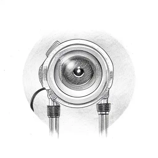 flashlight tattoo design idea