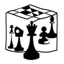 chess board cube tattoo design idea