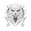 cadellac with 70s style tattoo design idea