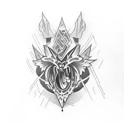 gothic lettering AIYGIWTGWY tattoo design idea