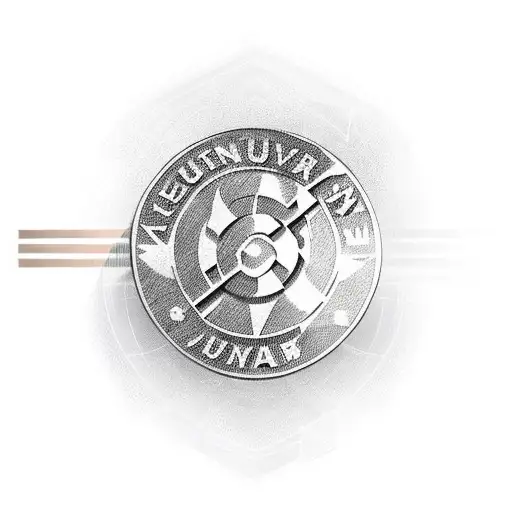 A creative fusion of the Arsenal and Bayern Munich logos, with a sleek and minimalistic design, showcasing your love for both teams tattoo design idea