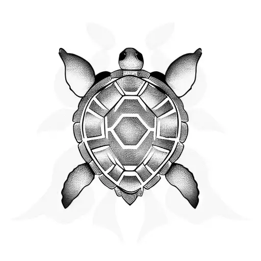 Turtle tattoo design idea