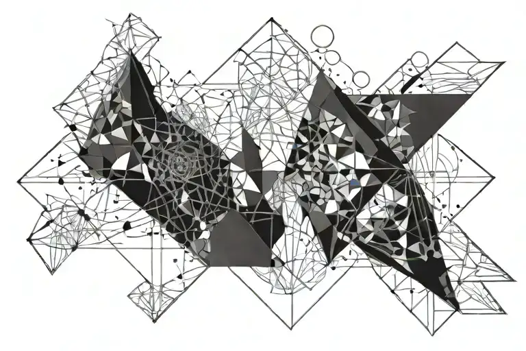 drawing coming out of painting tattoo design idea